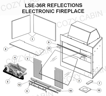 Lennox Reflections Electric Fireplace (LSE-36R) #LSE-36R